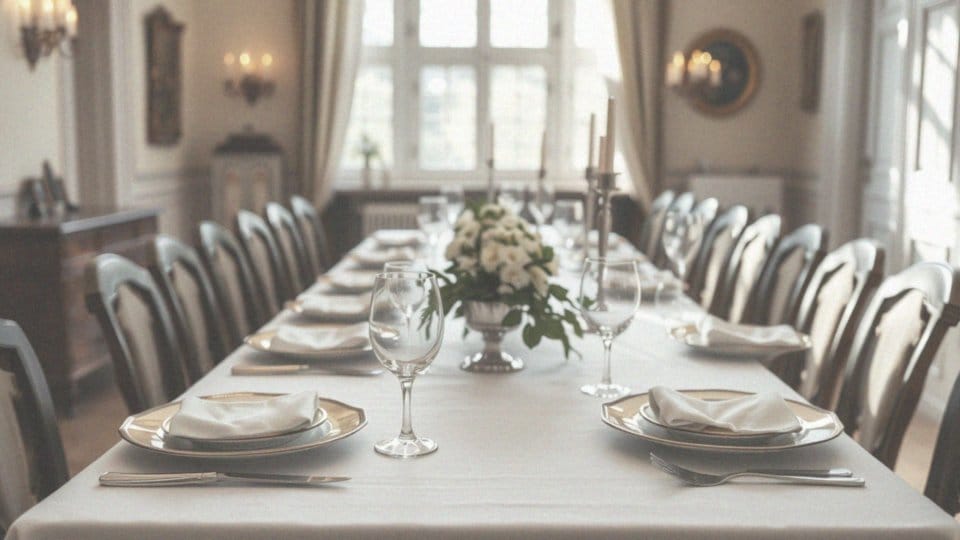 Co powinien zawierać stół na eleganckie przyjęcie?