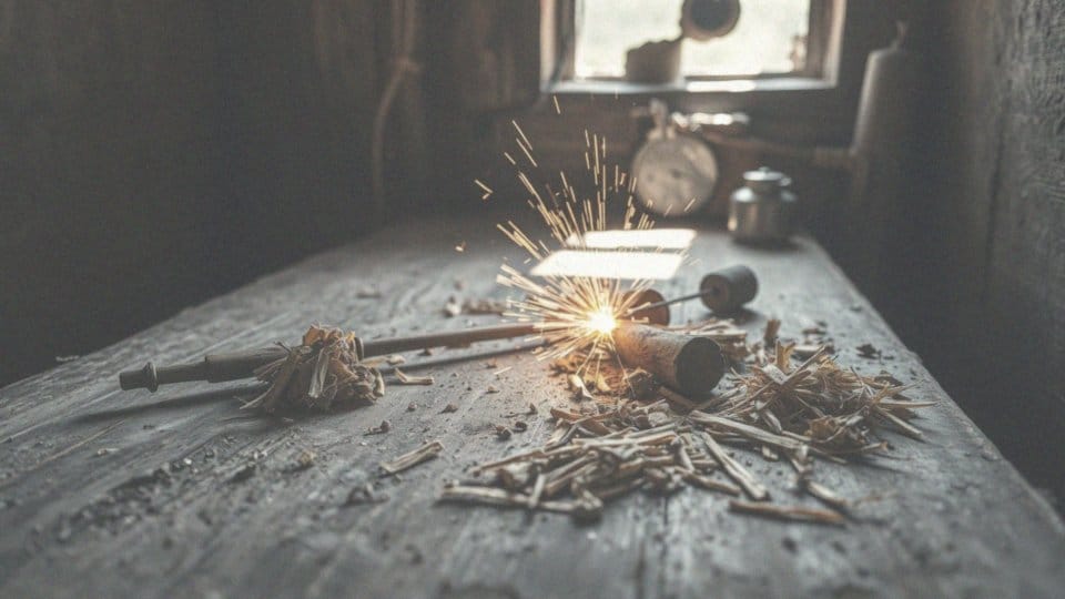 Jak używać krzesiwa do rozpalania ognia?