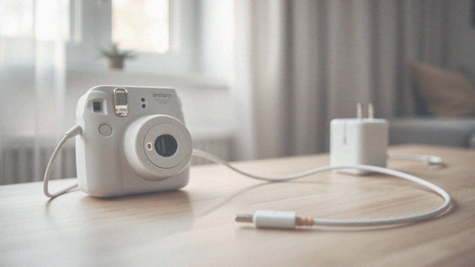 Jak naładować akumulator instax mini LiPlay przez gniazdo USB-C?